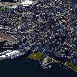 Image: An aerial view of downtown Vancouver. 