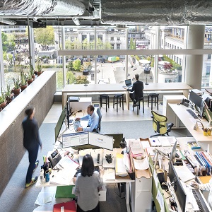 Canadian law firm Miller Thomson's new, open-concept office in Vancouver.