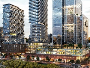 Image: The Well in Toronto, being developed by RioCan and Allied REITs.