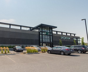 A retail power centre on F.X. Sabourin Blvd. in St. Hubert, on the South Shore of Montreal, purchased recently by BTB REIT.