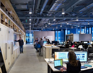 The architectural firm Perkins+Will is using data to design more efficient and employee-friendly office work spaces.