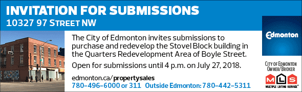City of Edmonton Stovel Listing