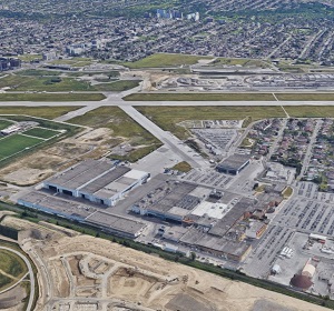 Bombardier's sprawling Downsview manufacturing site and airport in Toronto.