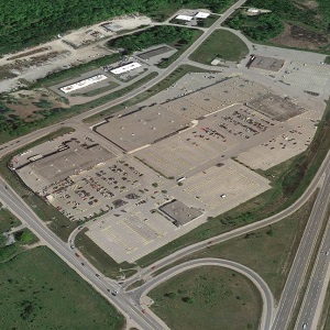 IMAGE: The Canadian Tire (left) and adjacent Orillia Square Mall will be redeveloped by CT REIT. (Google Maps image)