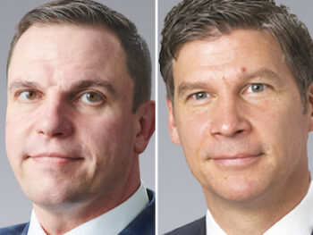IMAGE: Tyler Dolan, left, and Karl Innanen of Colliers Canada. (Courtesy Colliers)